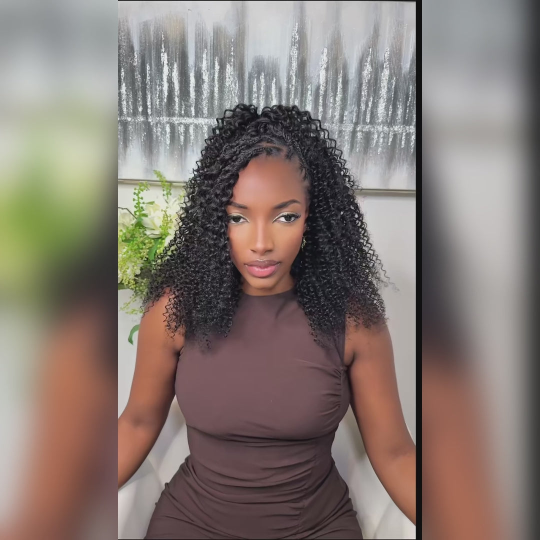 Super Vente Deep Wave Bandeau Perruques Vierge Cheveux Bouclés Perruque 