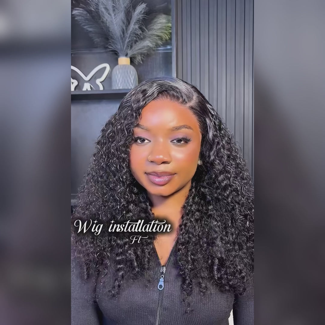 Burmese Curly 13x4 13x6 Full Lace Frontal Human Hair Wigs 180% 250% Density