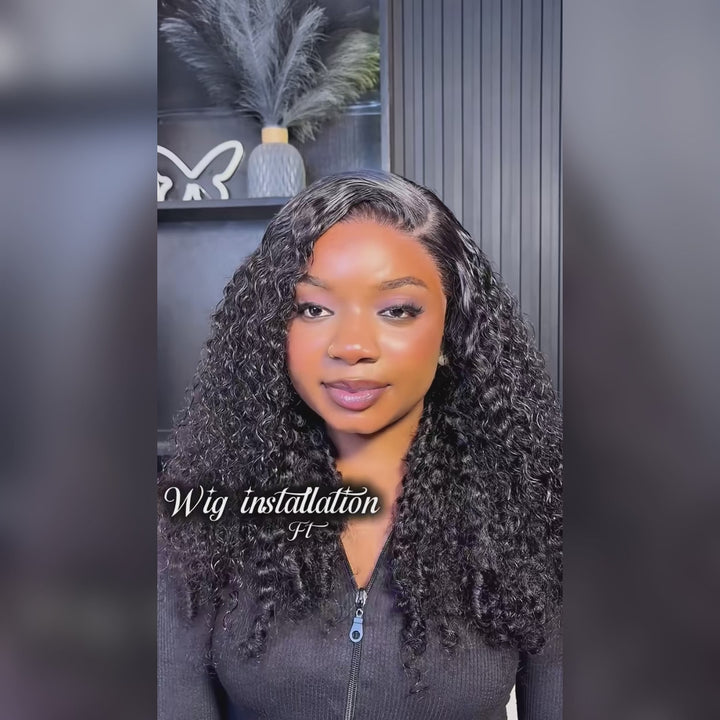 Burmese Curly 13x4 13x6 Full Lace Frontal Human Hair Wigs 180% 250% Density