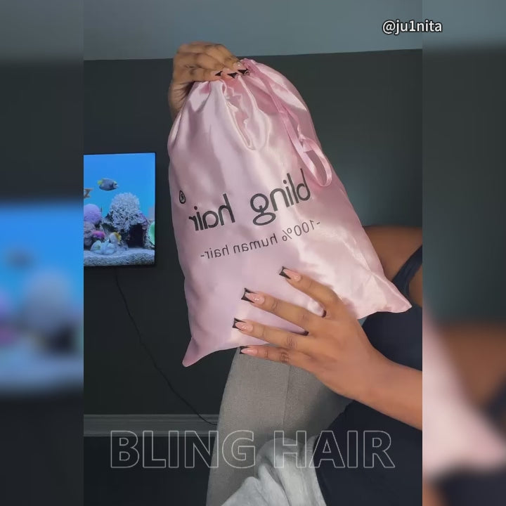 30 Inch Long Invisi Drawstring Cap Glueless Full Lace Knotless Boho Curls Braided Wig