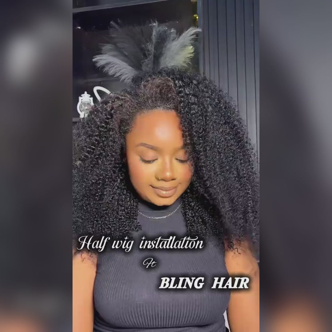 Super Vente Deep Wave Bandeau Perruques Vierge Cheveux Bouclés Perruque 
