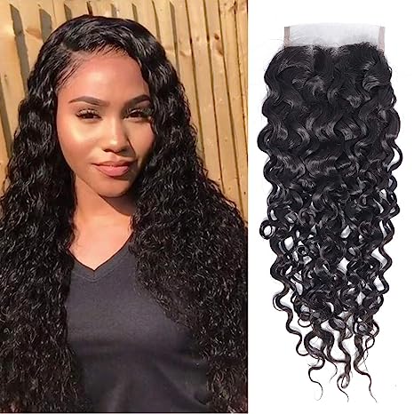 Water Wave HD 5x5 Lace Closure Wet and Wavy Virgin Remy Human Hair Lace Closure