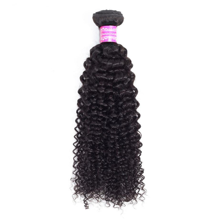 10A Grade 1 Bundle Of Kinky Curly Nature Black Hair 100% Virgin Human Hair Bling Hair