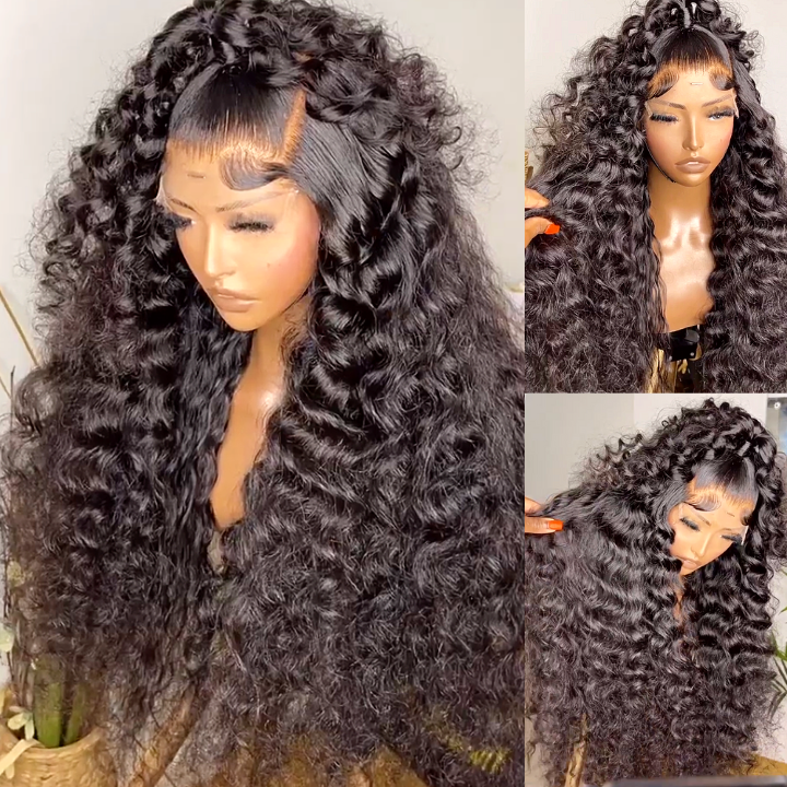 New Wand Curl 13x4 / 4x4 Pre Plucked Lace Wigs Virgin Human Hair Wigs