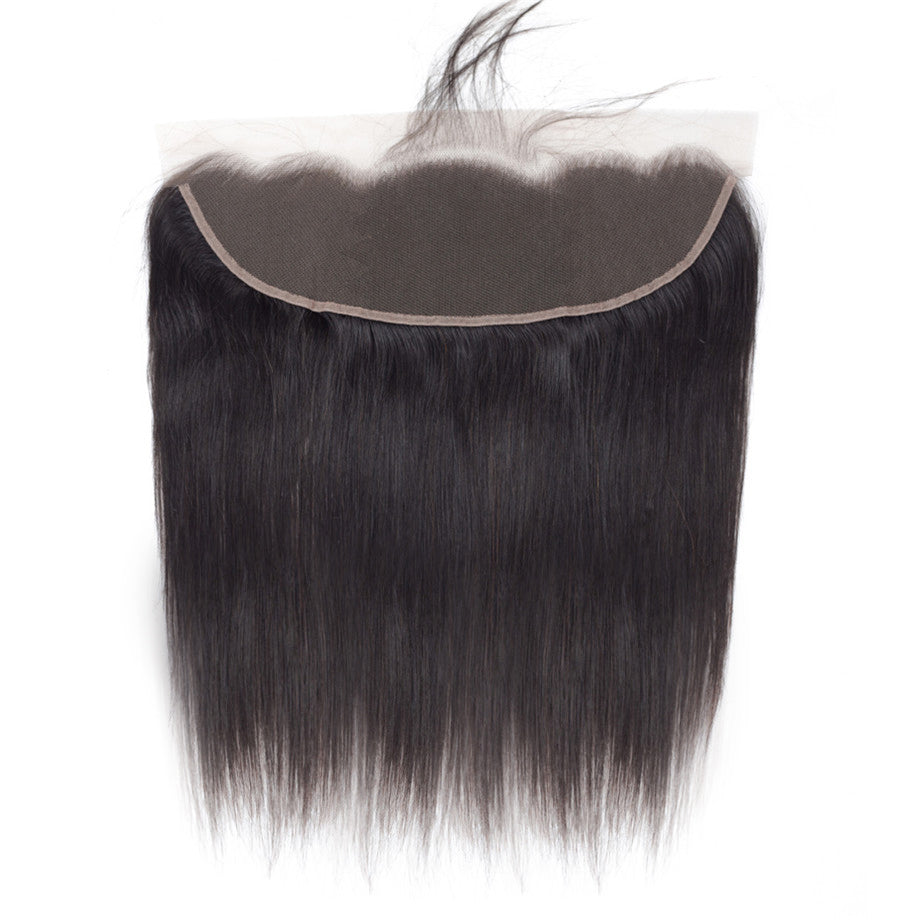 Straight Human Hair Closure 13*4 Lace Frontal Natural Color bling hair - Bling Hair