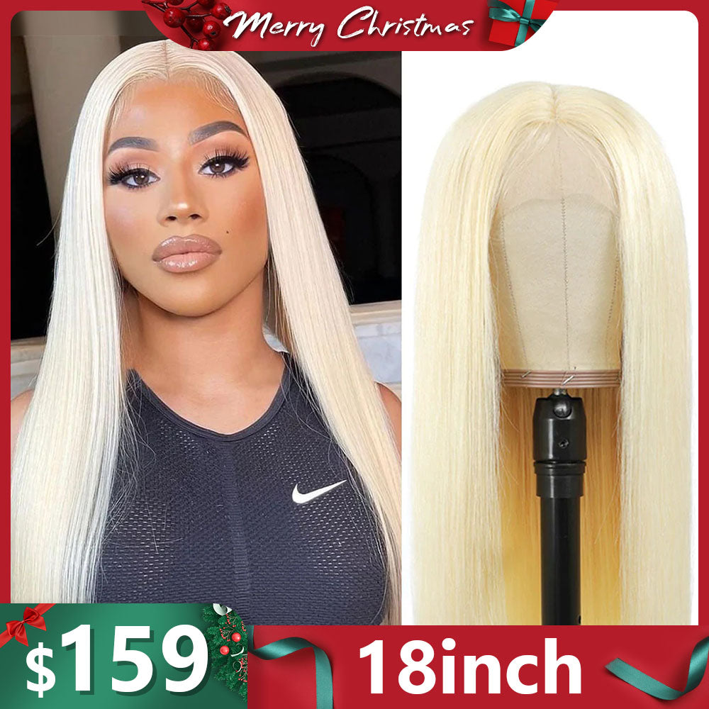 Christmas #613 Lace Frontal Wig 18 inch =159$ Straight Wig Limit Sale