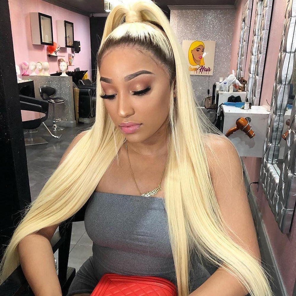 Brazilian Straight Hair 10A Grade Remy 100% Human Hair 1 Bundle Deal 1B/613# Color Bling Hair - Bling Hair