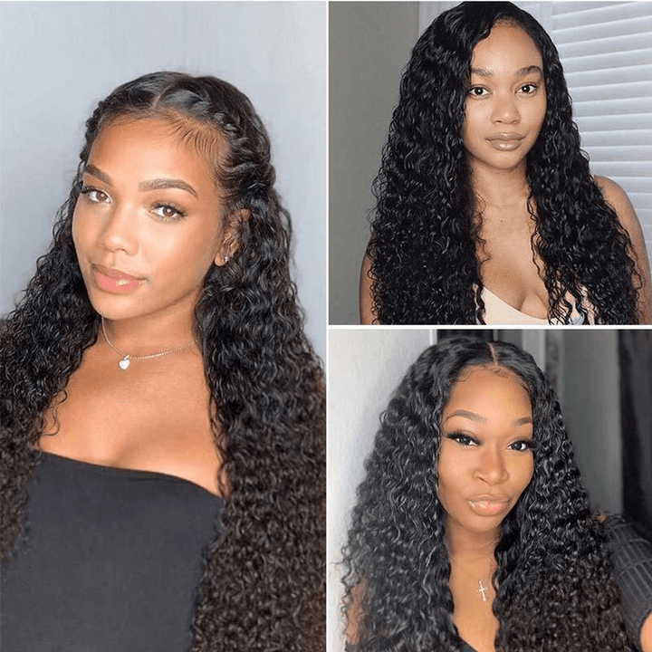 Curly 360 Lace Frontal Wig Preplucked Brazilian Curly Lace Wig With Baby Hair