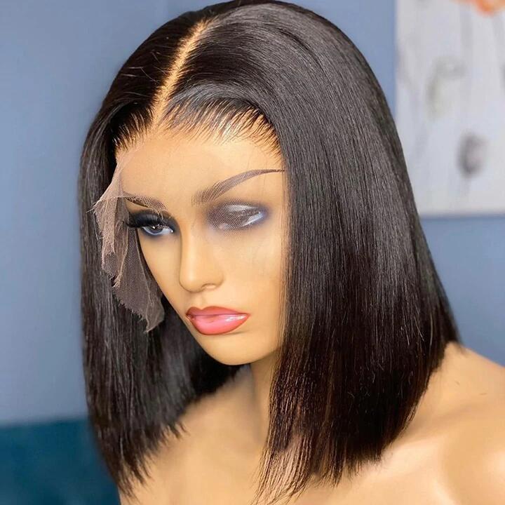 Must Have Light Bob Wig Free Part Lace Front Human Hair Wig