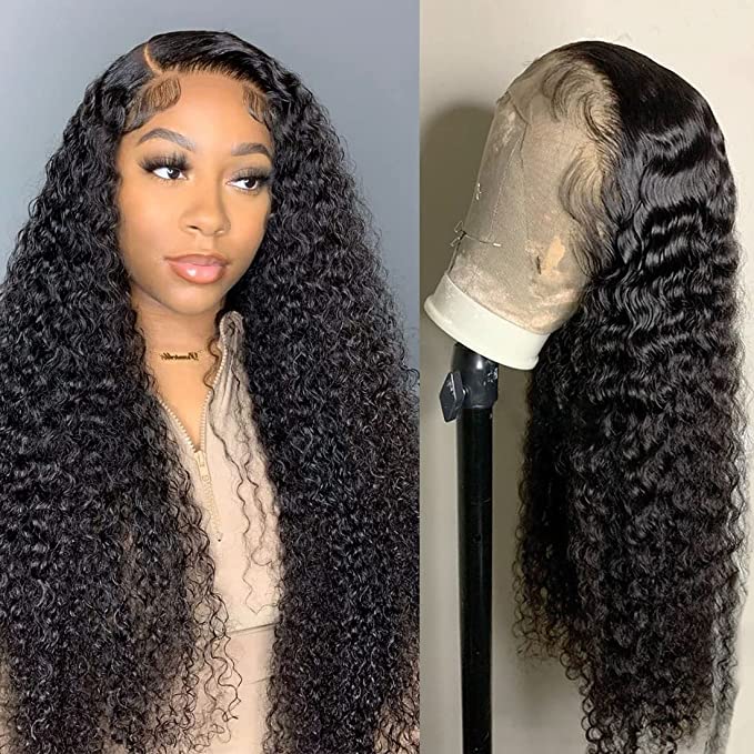 13x4 HD Lace Front Wig Virgin Hair With Baby hair Deep Wave Human Hair Wigs Melted Match All Skin