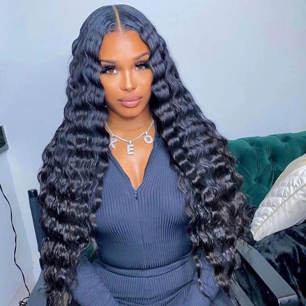 Crimp Wigs HD Lace Wig 22inch Plus 13x4 Lace Frontal Piano Color Bob Wig Buy One Get One Free
