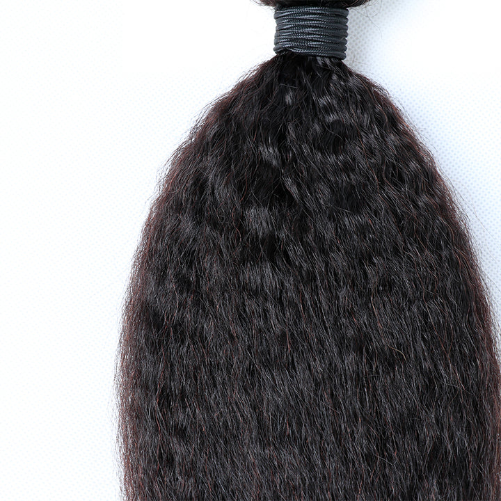 Brazilian Kinky Straight Hair 10A Grade Remy 100% Human Hair 1 Bundle Deal Bling Hair - Bling Hair