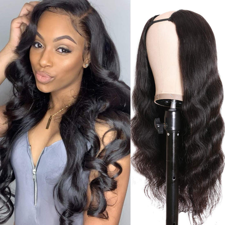 99$=22 Inch U Part Wigs Human Hair Natural Color Body Wave Wig | Special Perks