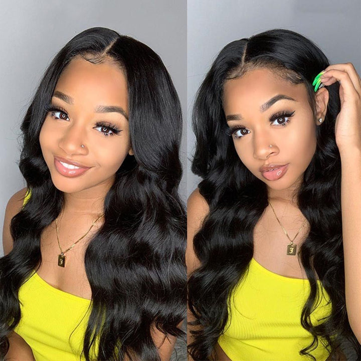 Body Wave V Part Wigs Virgin Hair Wigs Meets Real Scalp No Leave Out No Glue Blinghair