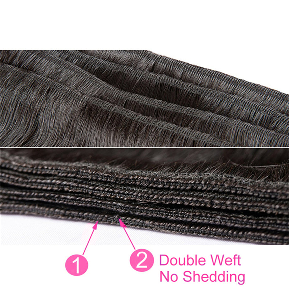 Brazilian Deep Wave 3 Bundles 100% Human Hair Weave Bundles Remy Hair Extension Bling Hair - Bling Hair