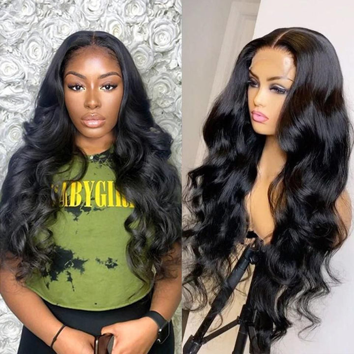 250% High Density Body Wave Human Hair Lace Front Wigs Pre Plucked Virgin Hair Blinghair