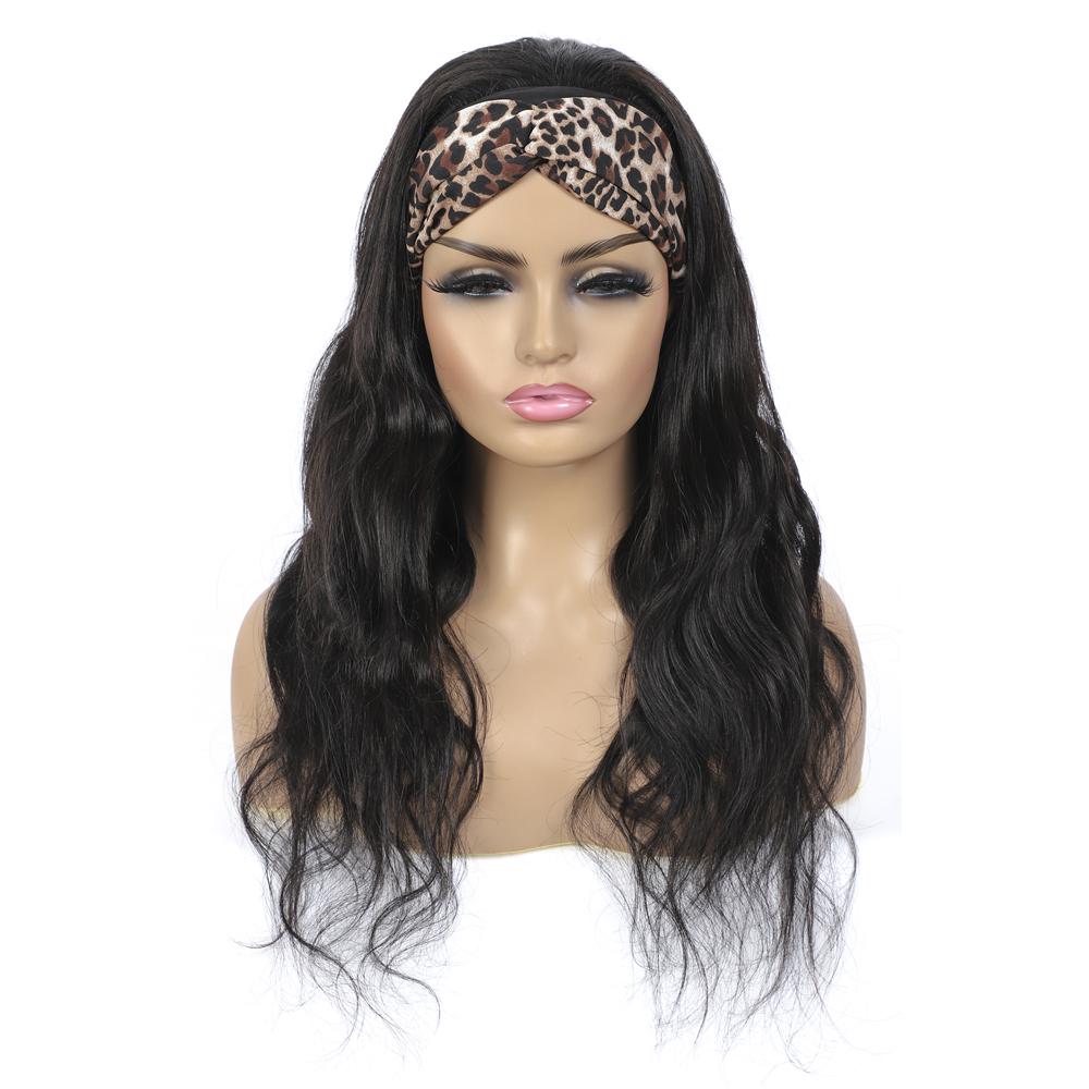 Body Wave Glueless Headband Wig 180%&220% Density Human Hair Wigs Bling Hair