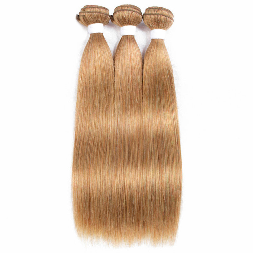27# Color 3 Bundles 100% Virgin Hair Weave Brazilian Hair Extension Bling Hair
