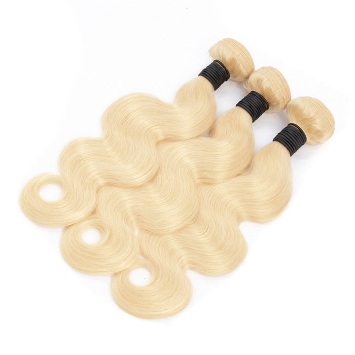 Brazilian Body Wave 3 Bundles 100% Human Hair Weave Bundles 613 Color Remy Hair Extension Bling Hair - Bling Hair