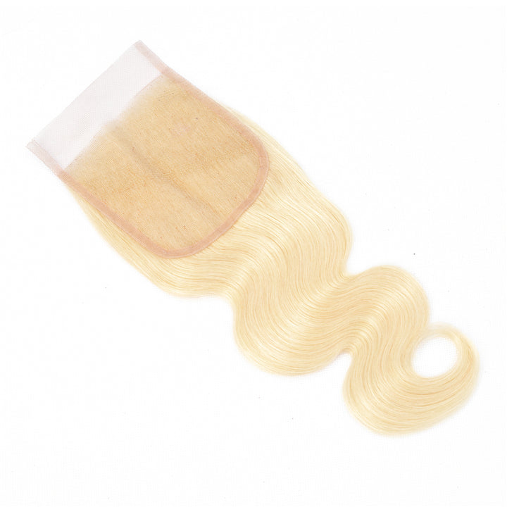 Body Wave Human Hair Closure 4*4 Lace Closure 613 blonde bling hair - Bling Hair