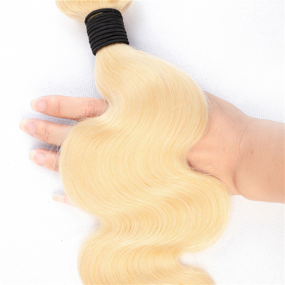 Body Wave 4 Bundles 613 Color Brazilian Hair Weave Bundles 100% Remy Human Hair Extension Bling Hair - Bling Hair