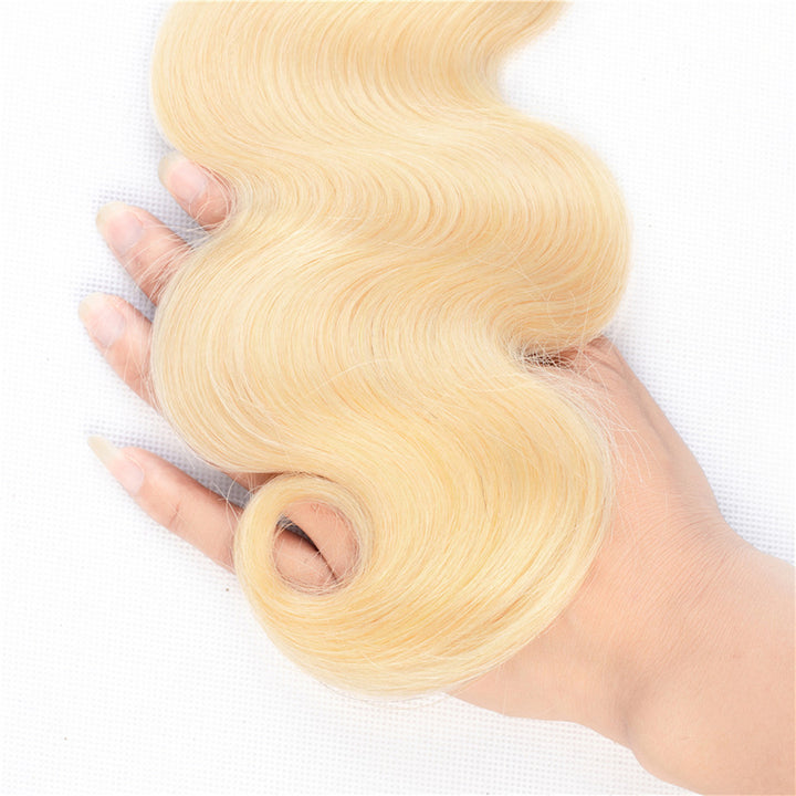 Brazilian Body Wave 3 Bundles 100% Human Hair Weave Bundles 613 Color Remy Hair Extension Bling Hair - Bling Hair