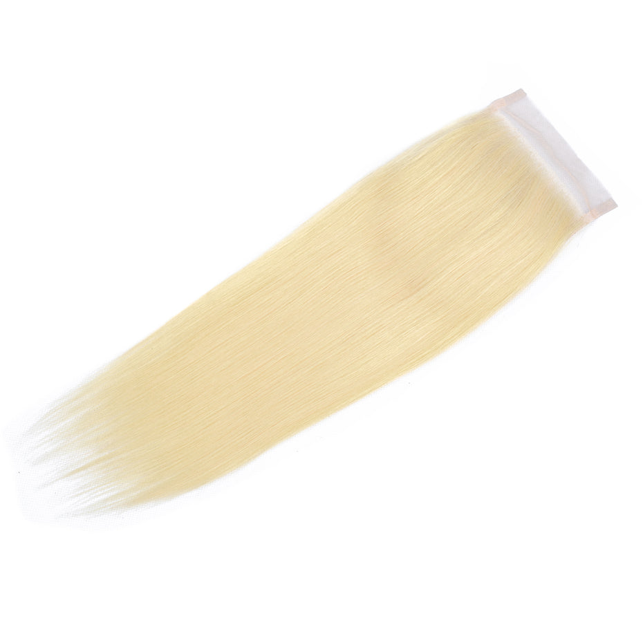 Straight Human Hair Closure 4*4 Lace Closure 613 blonde bling hair - Bling Hair