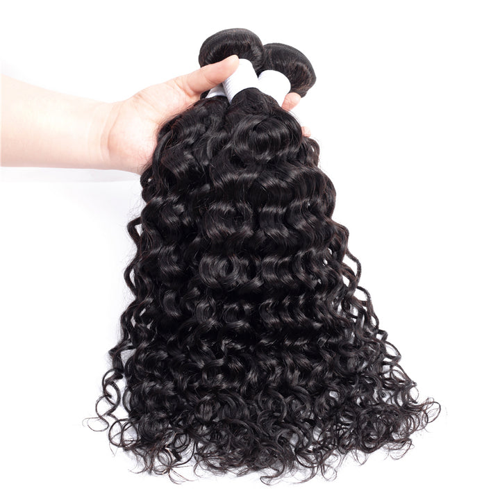 Water Wave 4 Bundles Brazilian Hair Weave Bundles 100% Remy Human Hair Extension Bling Hair - Bling Hair