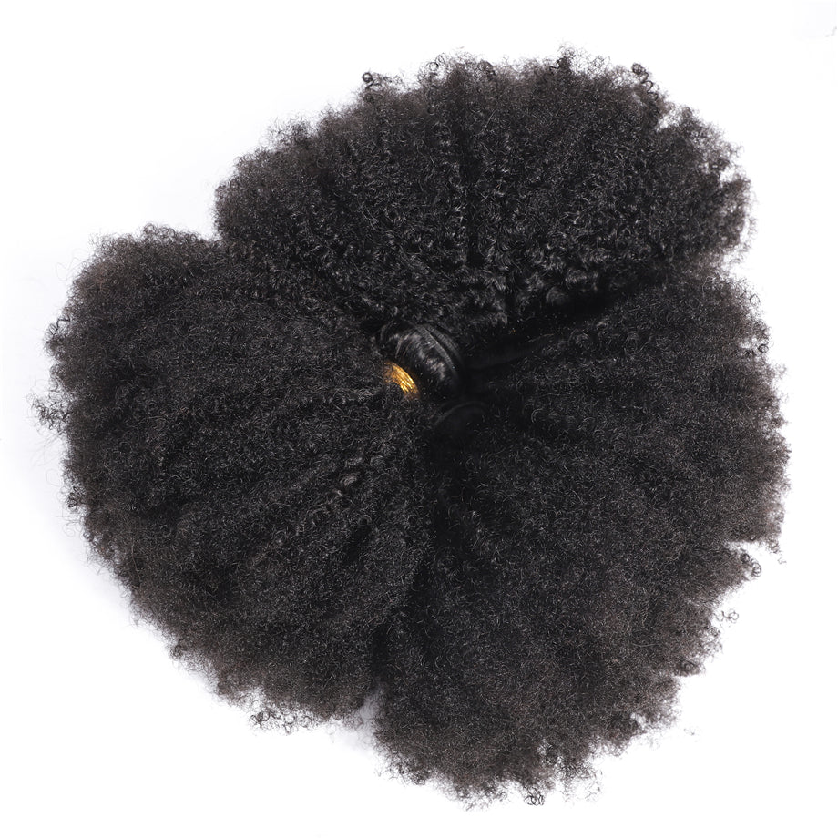 Brazilian Afro Kinky Curly 3 Bundles 100% Human Hair Weave Bundles Remy Hair Extension Bling Hair - Bling Hair
