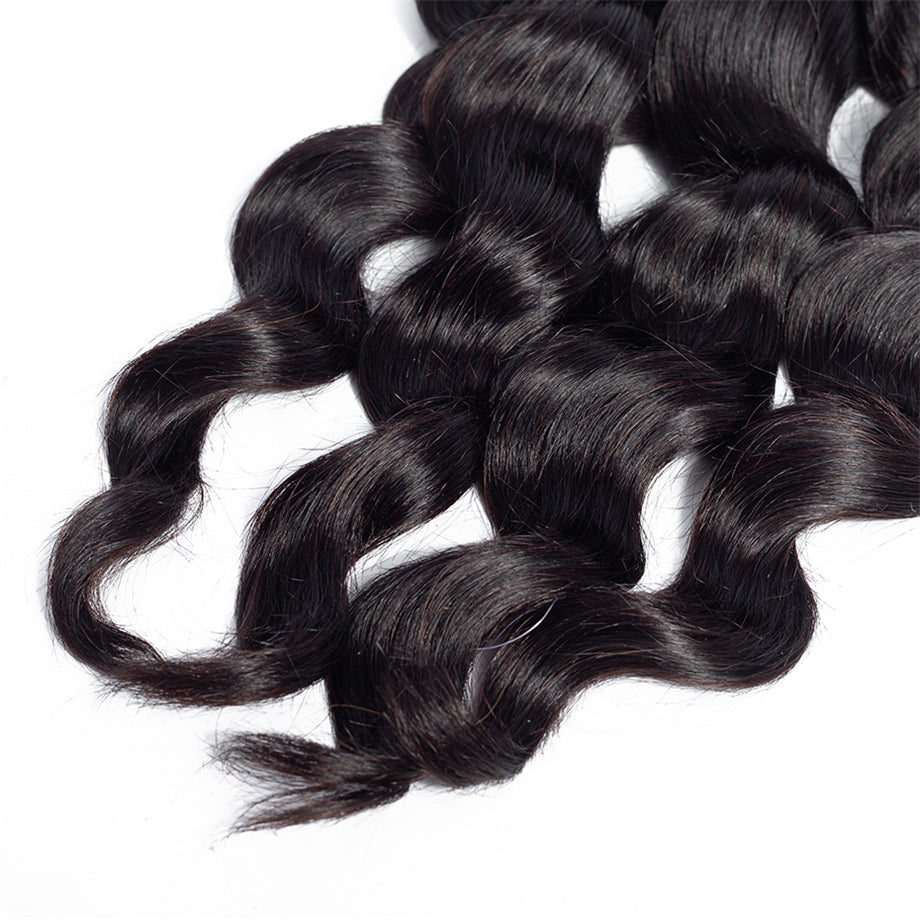 Loose Deep Wave 4 Bundles Brazilian Hair Weave Bundles 100% Remy Human Hair Extension Bling Hair - Bling Hair