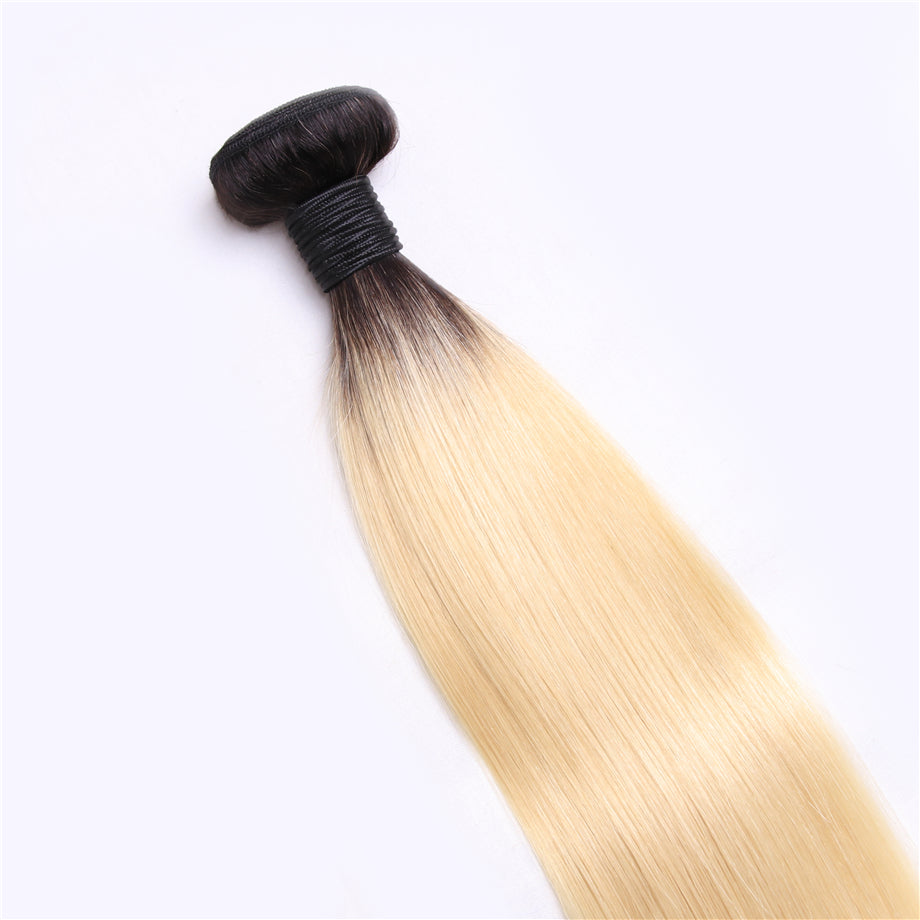Brazilian Straight Hair 10A Grade Remy 100% Human Hair 1 Bundle Deal 1B/613# Color Bling Hair - Bling Hair