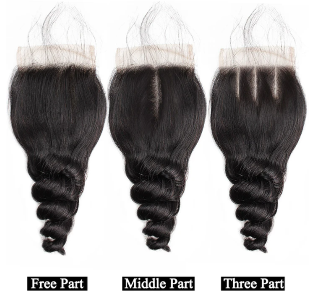 Loose Wave Virgin Hair 4 Bundles With 4×4 Free Part Lace  Closure 15A Grade Bling Hair
