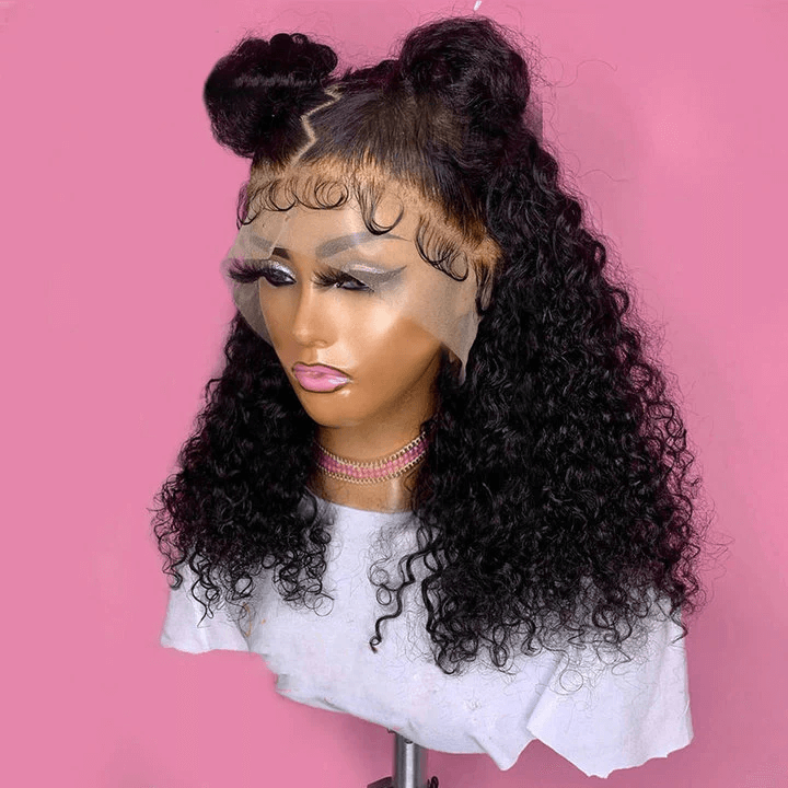 Short Curly 360 Lace Frontal Bob Wig High Quality With Pre-plucked Natural Hairline