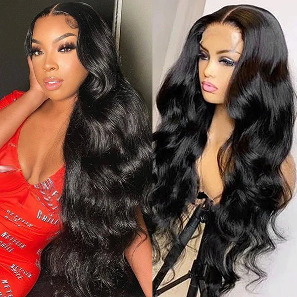 Long Body Wave HD Lace Front Human Hair Wigs Bling Hair