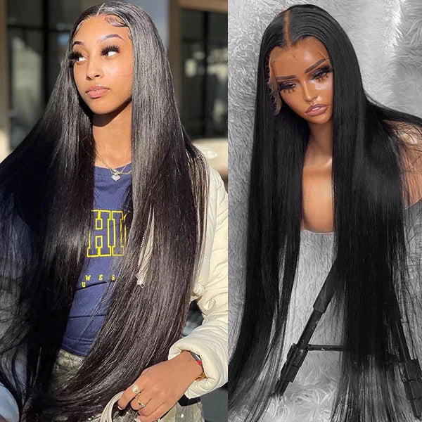40Inch Long Straight HD Lace Front Wigs