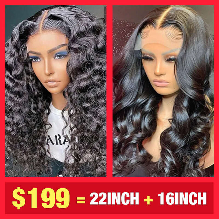 Welcome Back $199=(22inch +16inch) 4X4 WIGS