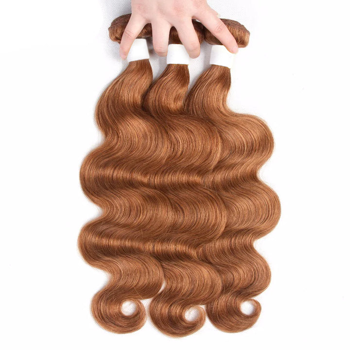 30# Color 3 Bundles Deep Wave / Water Wave 100% Human Hair Weave Brazilian Hair Extension