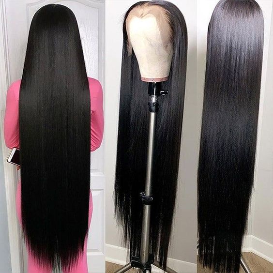 26-40Inch Long Straight HD Lace Front Wigs